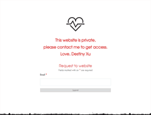 Tablet Screenshot of destinyxu.com